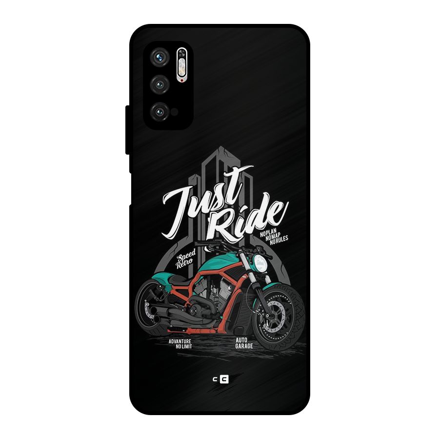 Just Ride Speed Metal Back Case for Poco M3 Pro 5G