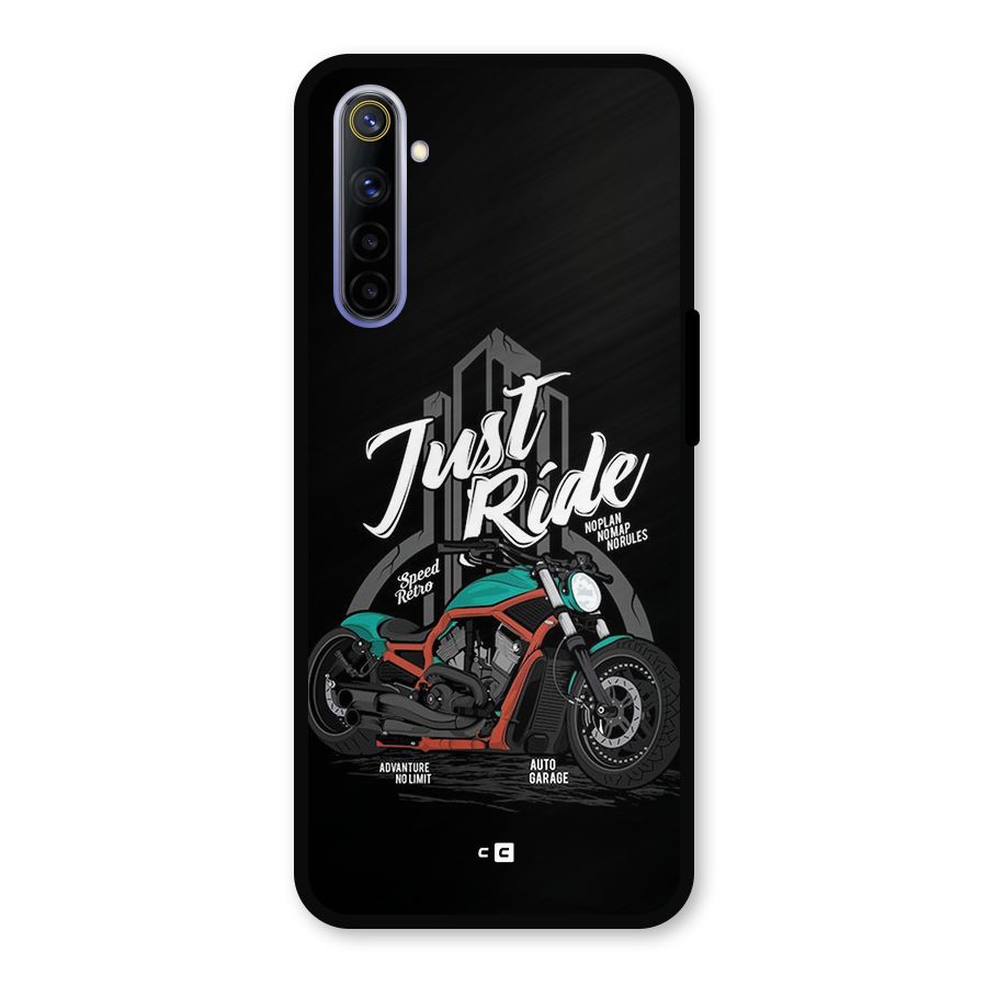 Just Ride Speed Metal Back Case for Realme 6i