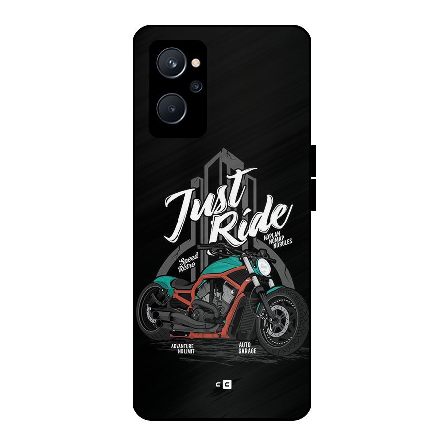 Just Ride Speed Metal Back Case for Realme 9i 5G