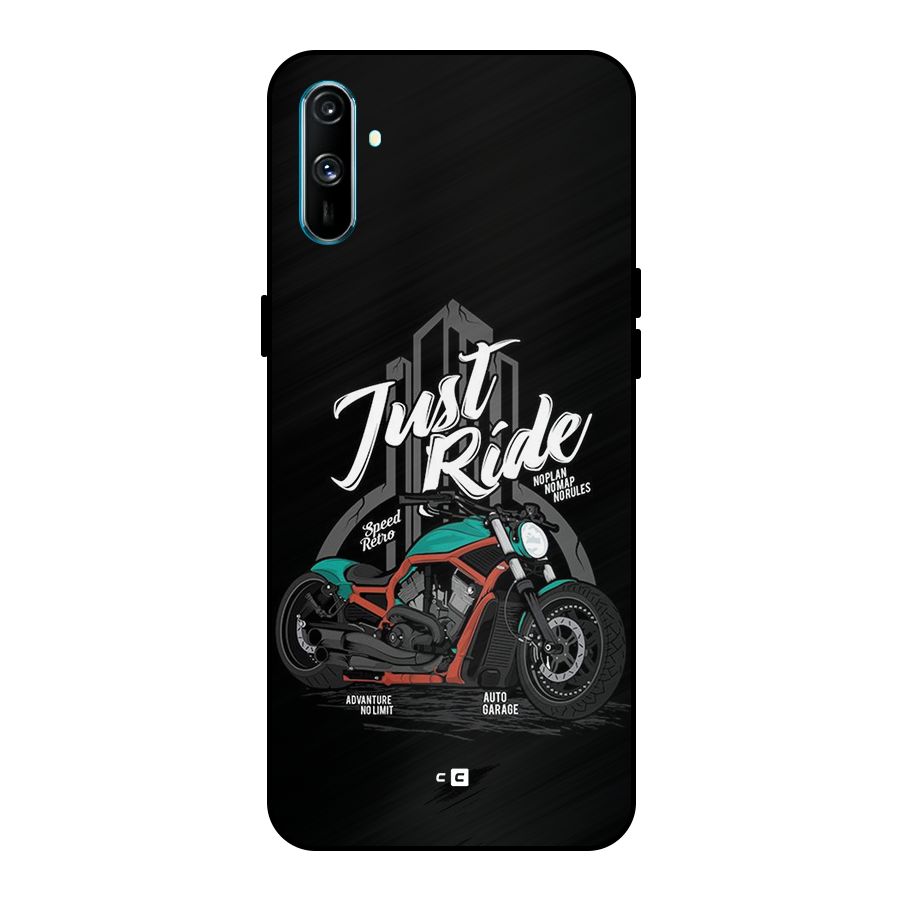 Just Ride Speed Metal Back Case for Realme C3