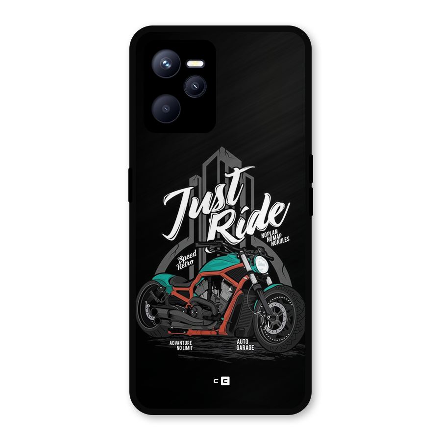 Just Ride Speed Metal Back Case for Realme C35