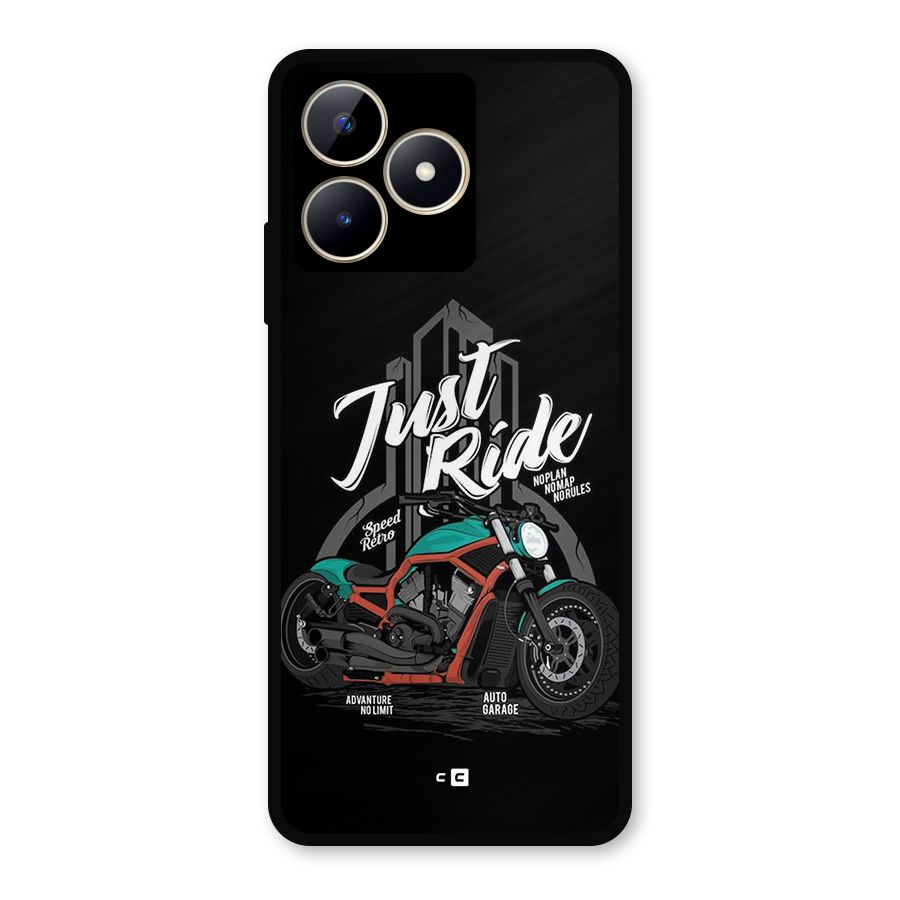 Just Ride Speed Metal Back Case for Realme C53