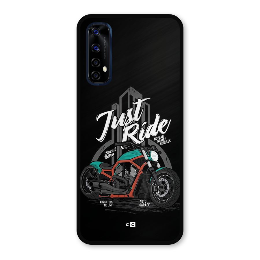 Just Ride Speed Metal Back Case for Realme Narzo 20 Pro