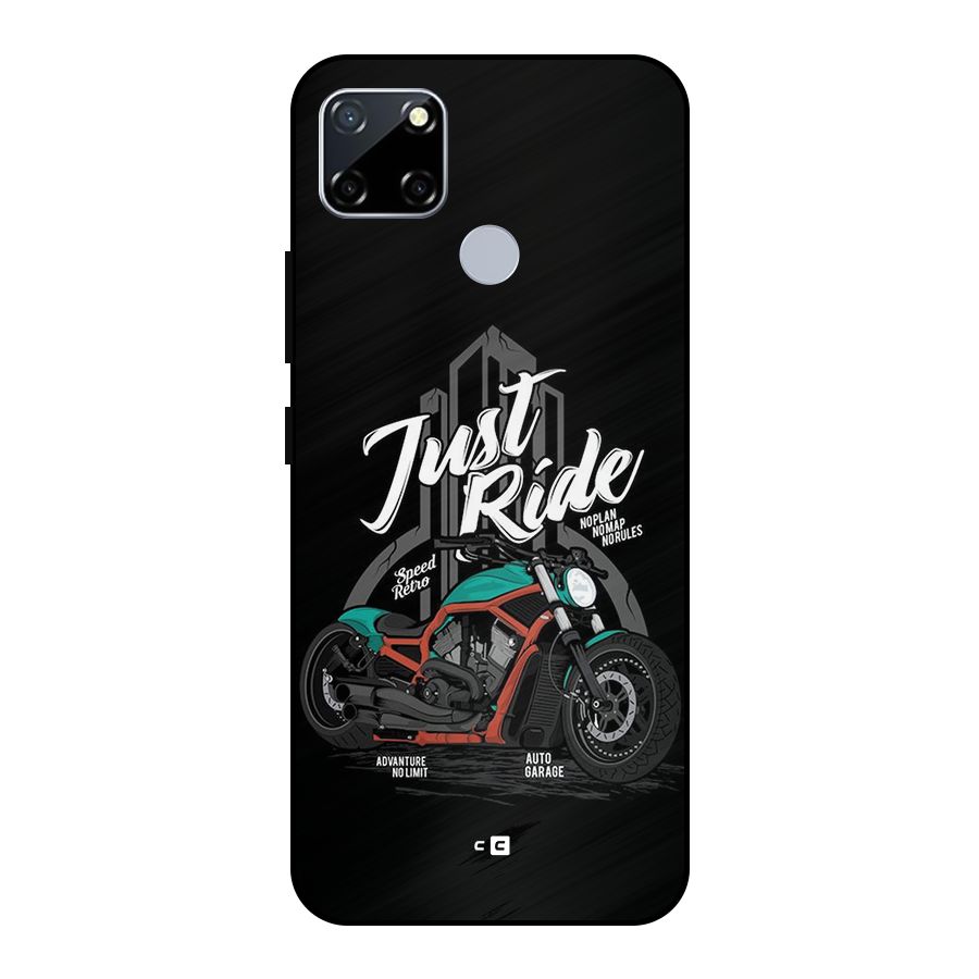 Just Ride Speed Metal Back Case for Realme Narzo 30A