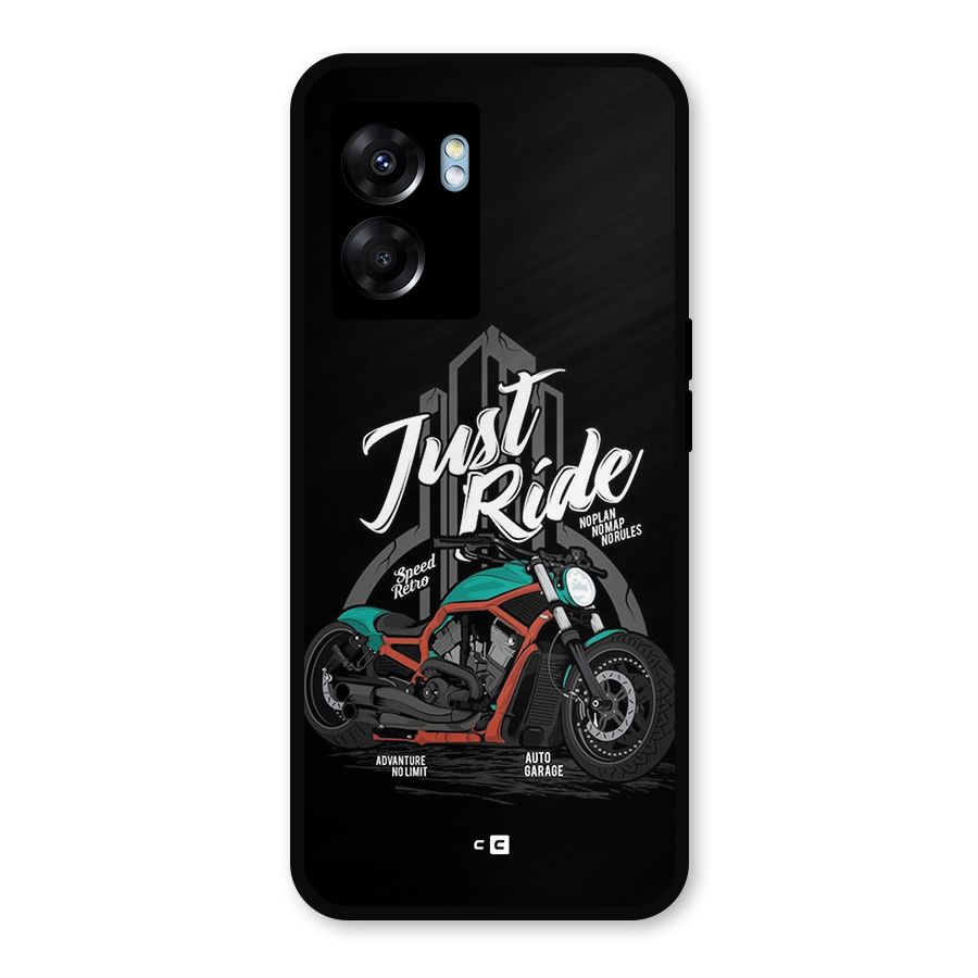Just Ride Speed Metal Back Case for Realme Narzo 50 5G