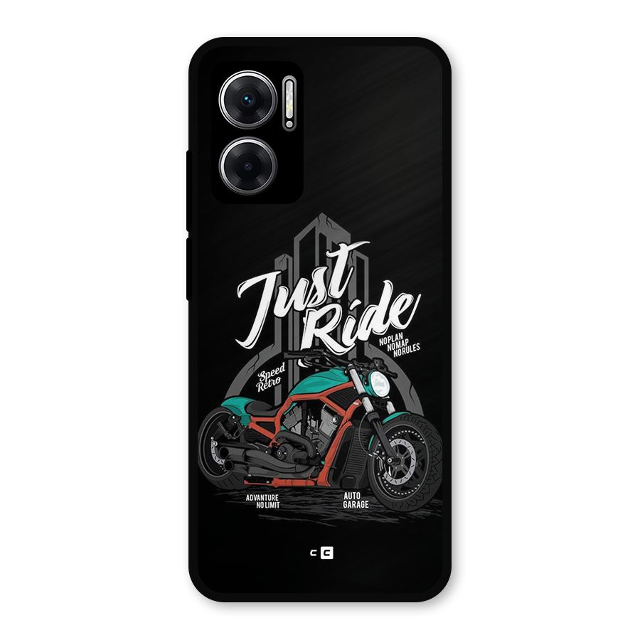 Just Ride Speed Metal Back Case for Redmi 11 Prime 5G