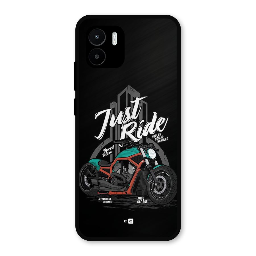 Just Ride Speed Metal Back Case for Redmi A2