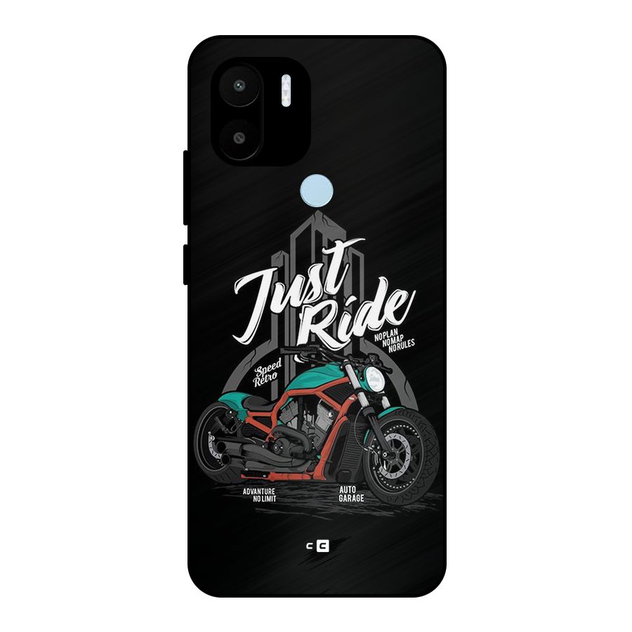 Just Ride Speed Metal Back Case for Redmi A2 Plus