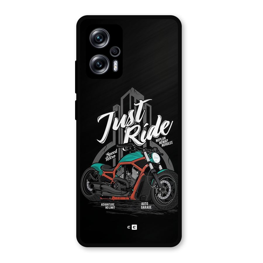 Just Ride Speed Metal Back Case for Redmi K50i