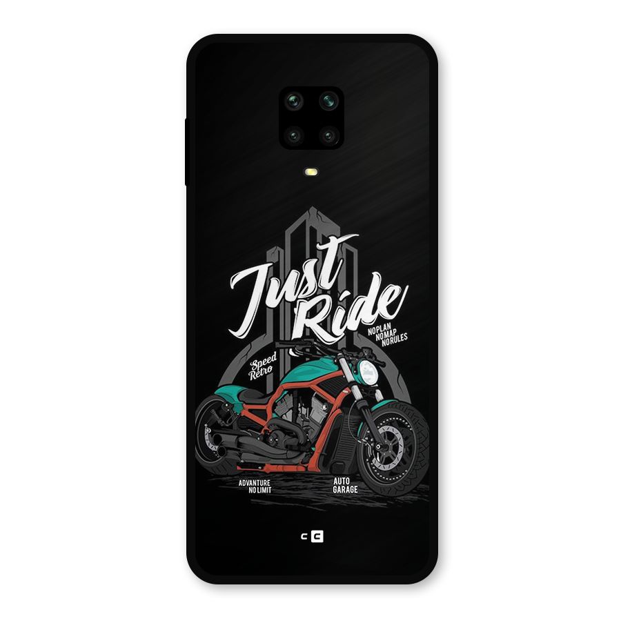 Just Ride Speed Metal Back Case for Redmi Note 10 Lite
