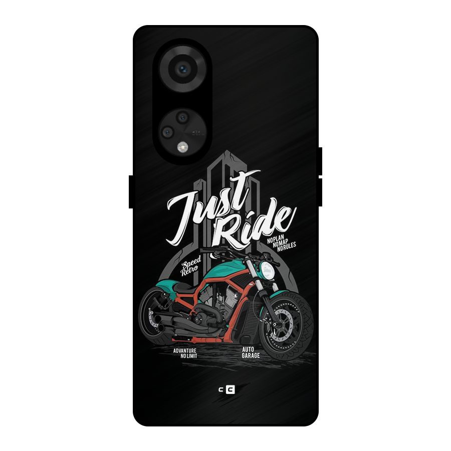 Just Ride Speed Metal Back Case for Reno8 T 5G