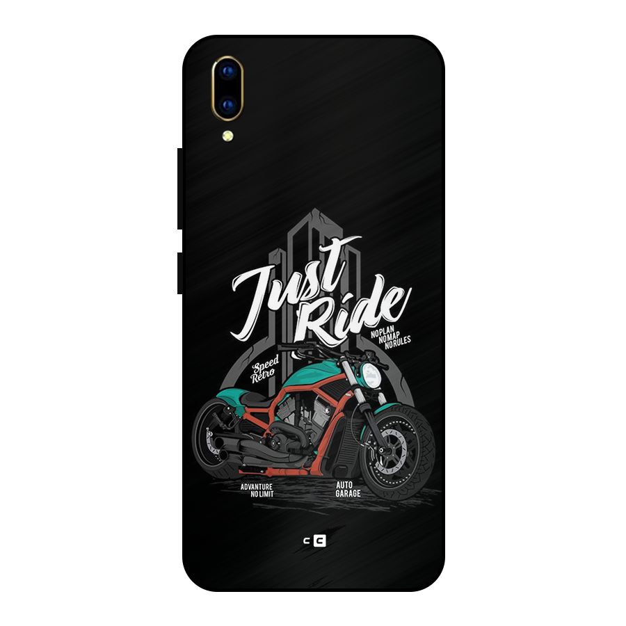 Just Ride Speed Metal Back Case for Vivo V11 Pro