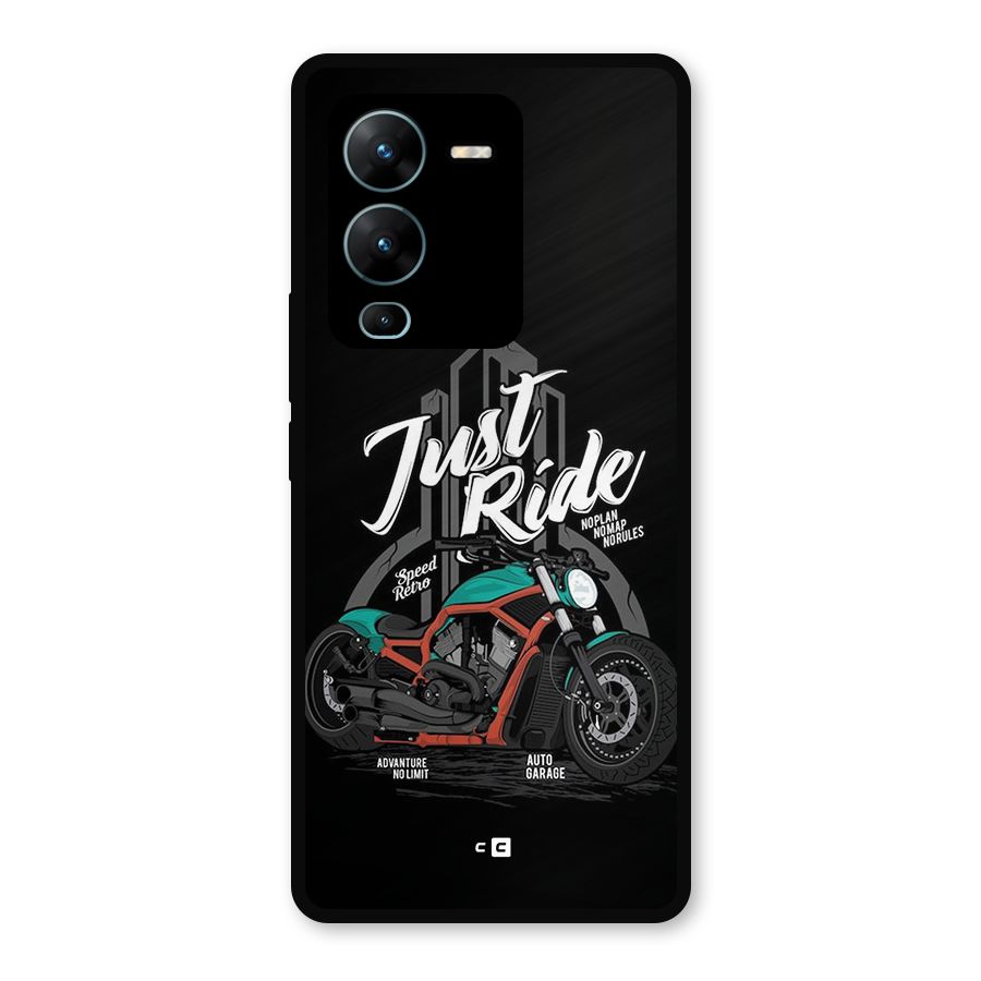 Just Ride Speed Metal Back Case for Vivo V25 Pro