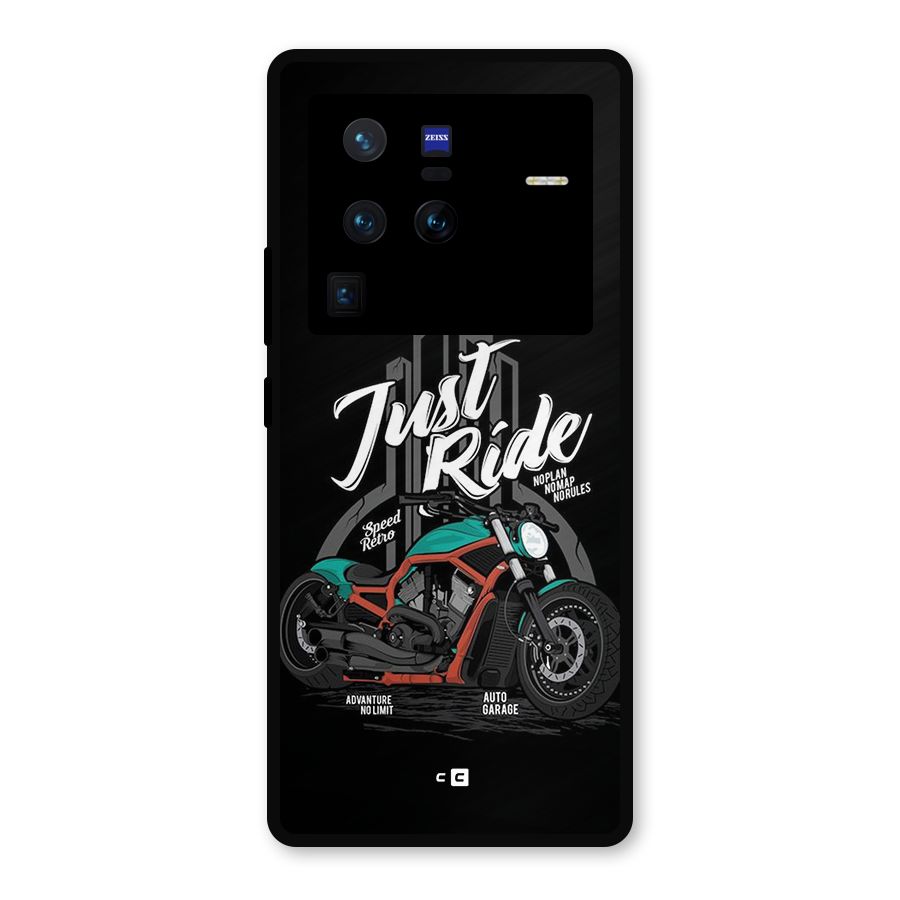 Just Ride Speed Metal Back Case for Vivo X80 Pro