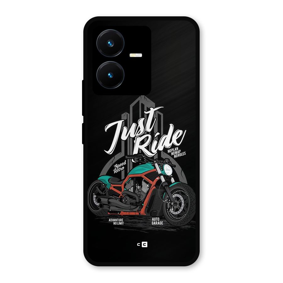 Just Ride Speed Metal Back Case for Vivo Y22