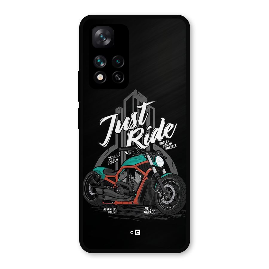 Just Ride Speed Metal Back Case for Xiaomi 11i Hypercharge 5G