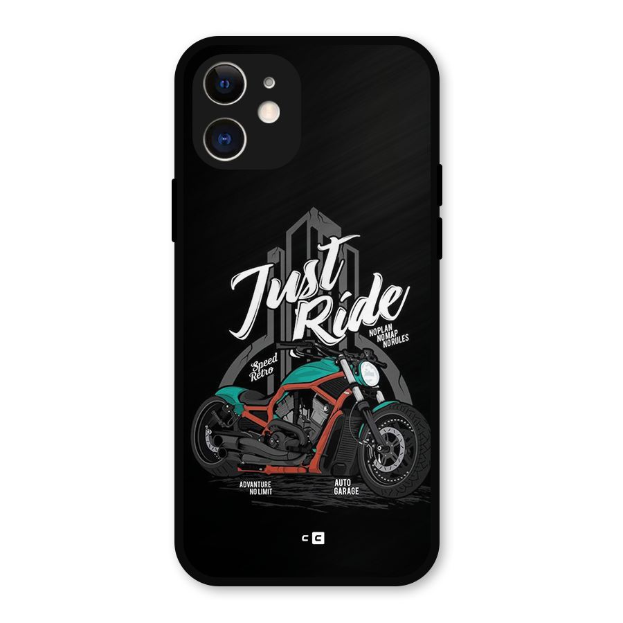Just Ride Speed Metal Back Case for iPhone 12