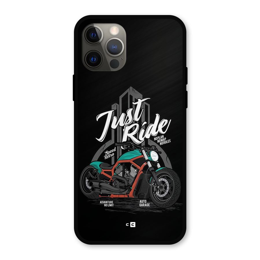 Just Ride Speed Metal Back Case for iPhone 12 Pro