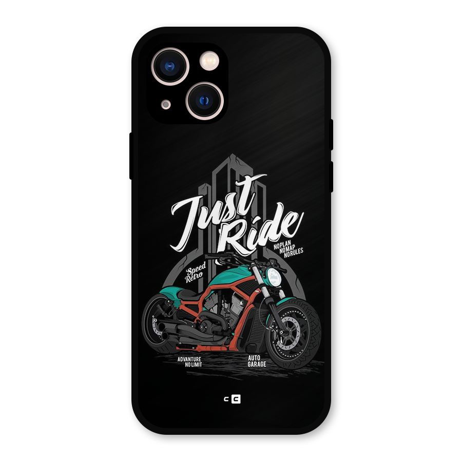 Just Ride Speed Metal Back Case for iPhone 13