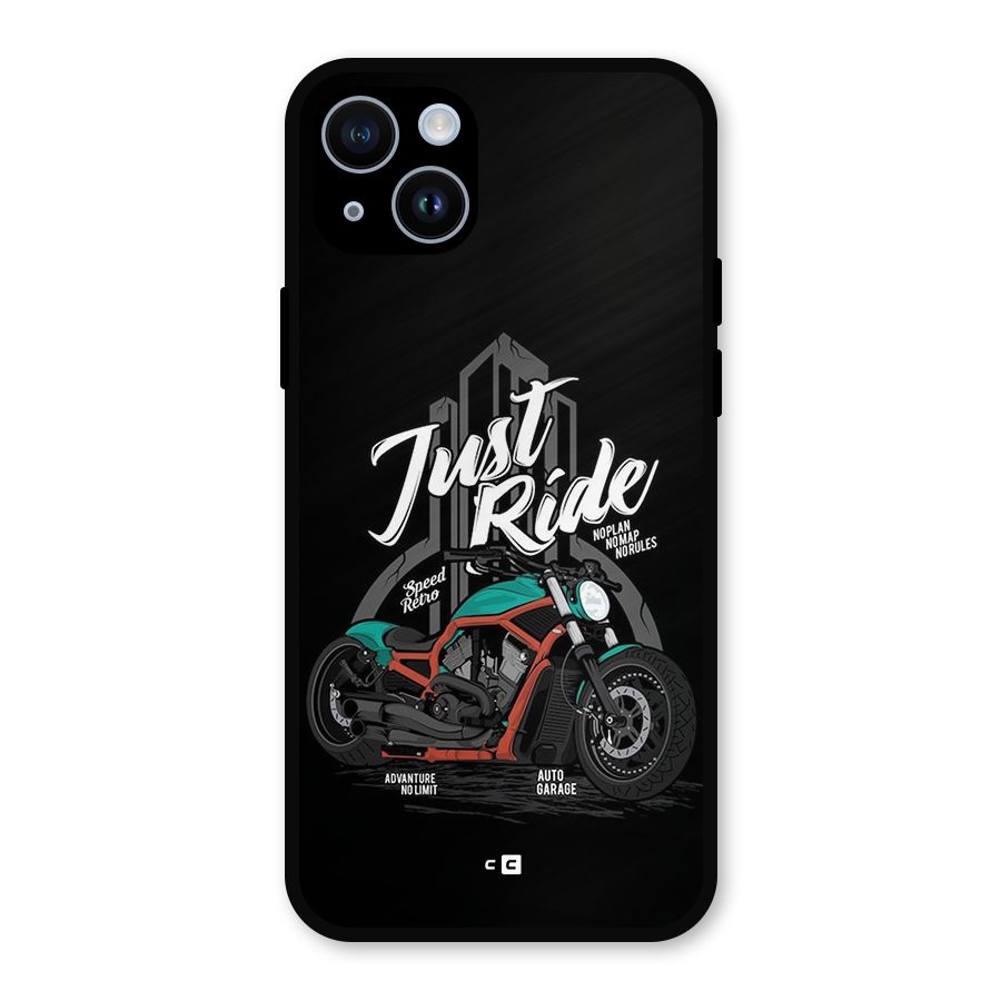 Just Ride Speed Metal Back Case for iPhone 14