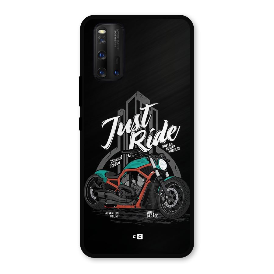 Just Ride Speed Metal Back Case for iQOO 3