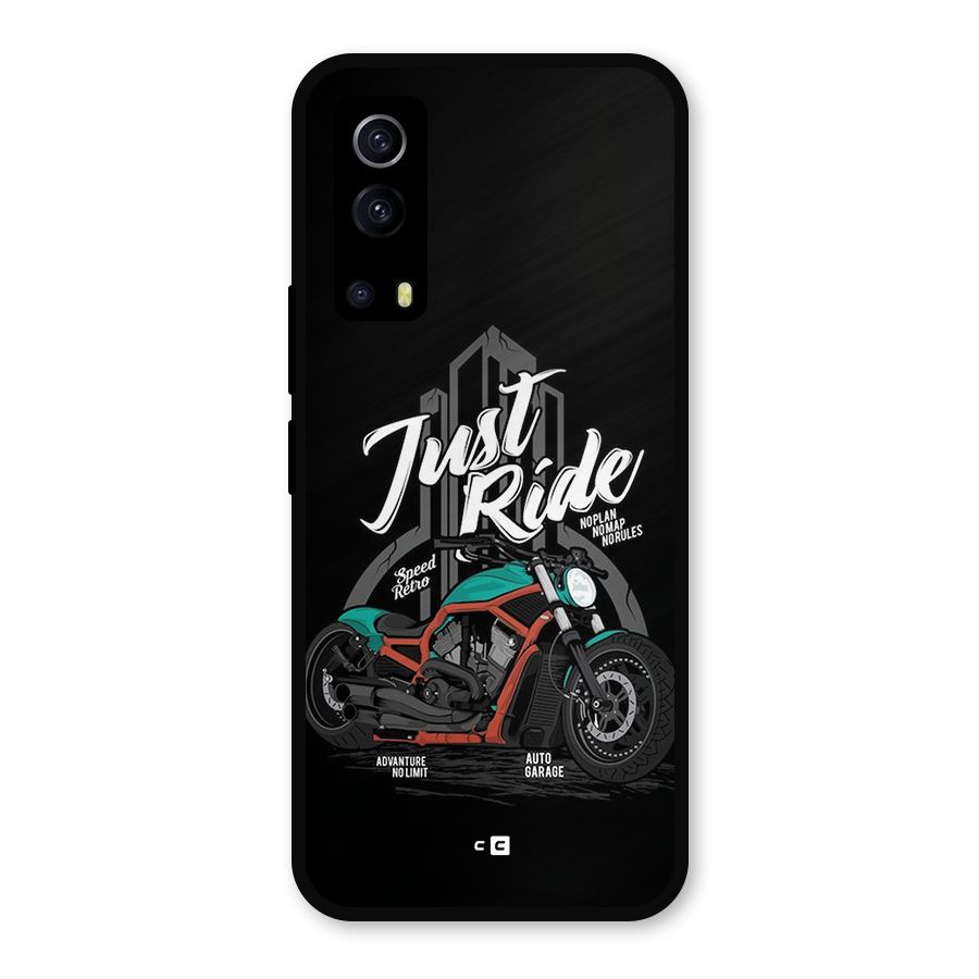 Just Ride Speed Metal Back Case for iQOO Z3