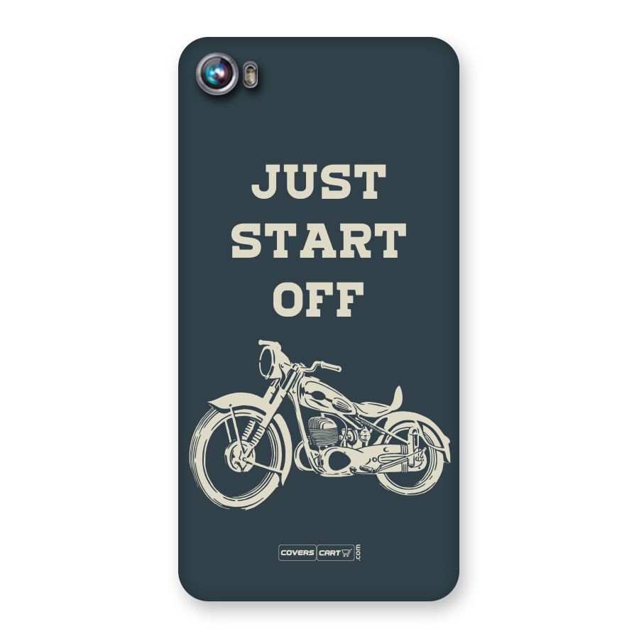 Just Start Off Back Case for Micromax Canvas Fire 4 A107