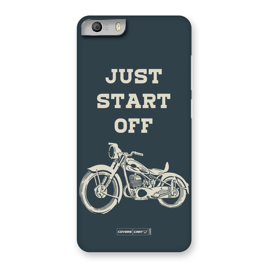 Just Start Off Back Case for Micromax Canvas Knight 2