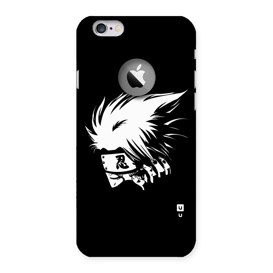 Kakashi Hatake Black Back Case for iPhone 6 Logo Cut