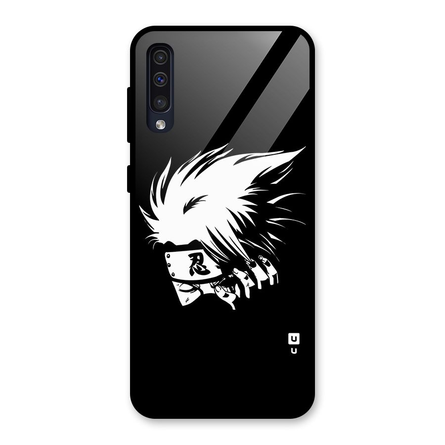 Kakashi Hatake Black Glass Back Case for Galaxy A30s