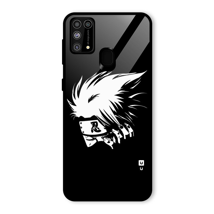 Kakashi Hatake Black Glass Back Case for Galaxy F41