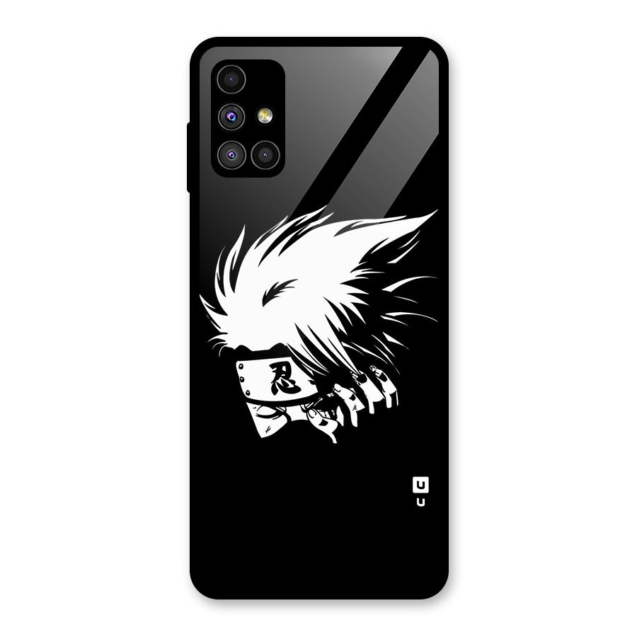 Kakashi Hatake Black Glass Back Case for Galaxy M51