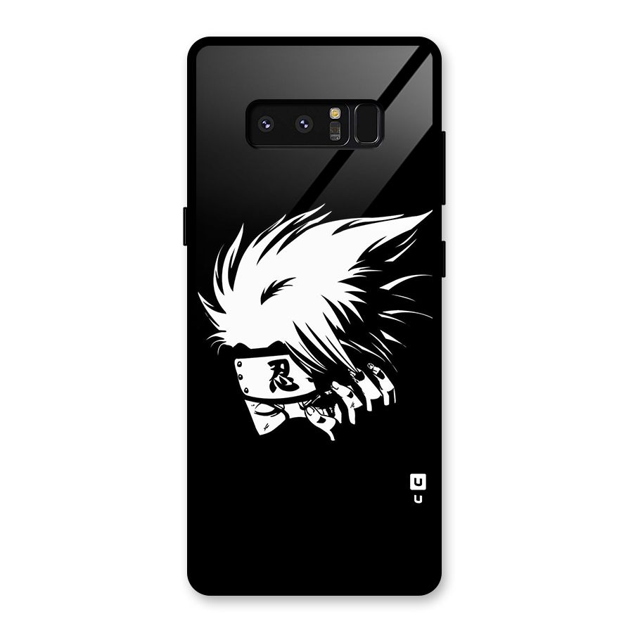 Kakashi Hatake Black Glass Back Case for Galaxy Note 8