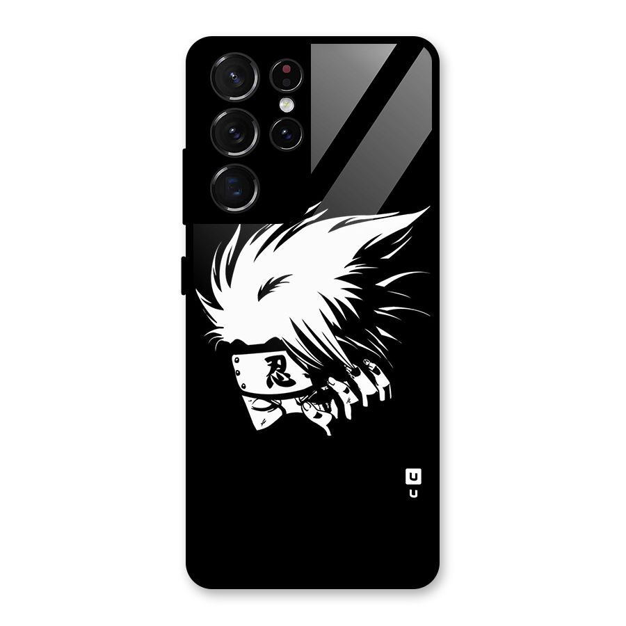 Kakashi Hatake Black Glass Back Case for Galaxy S21 Ultra 5G