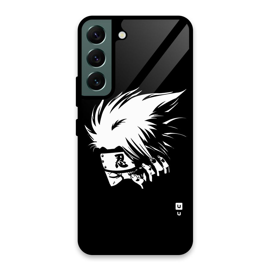 Kakashi Hatake Black Glass Back Case for Galaxy S22 5G