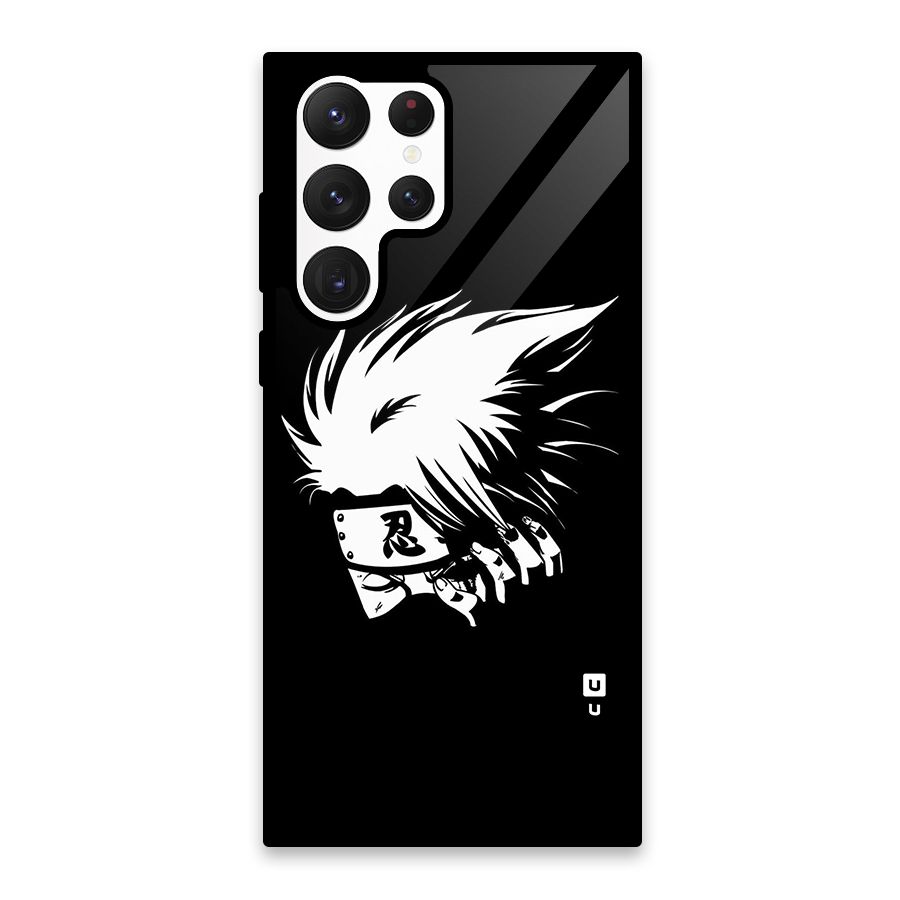 Kakashi Hatake Black Glass Back Case for Galaxy S22 Ultra 5G