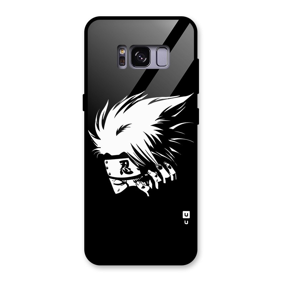 Kakashi Hatake Black Glass Back Case for Galaxy S8