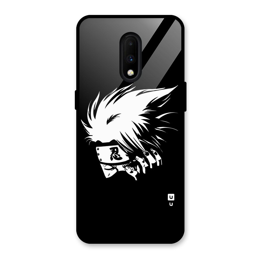 Kakashi Hatake Black Glass Back Case for OnePlus 7