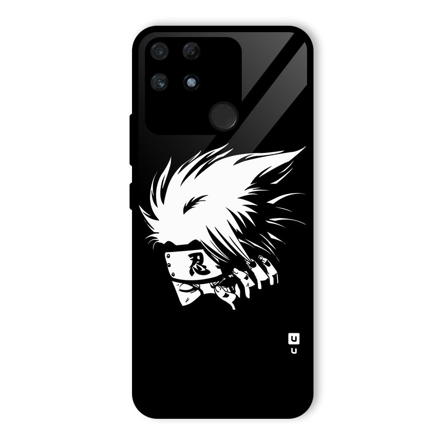 Kakashi Hatake Black Glass Back Case for Realme Narzo 50A