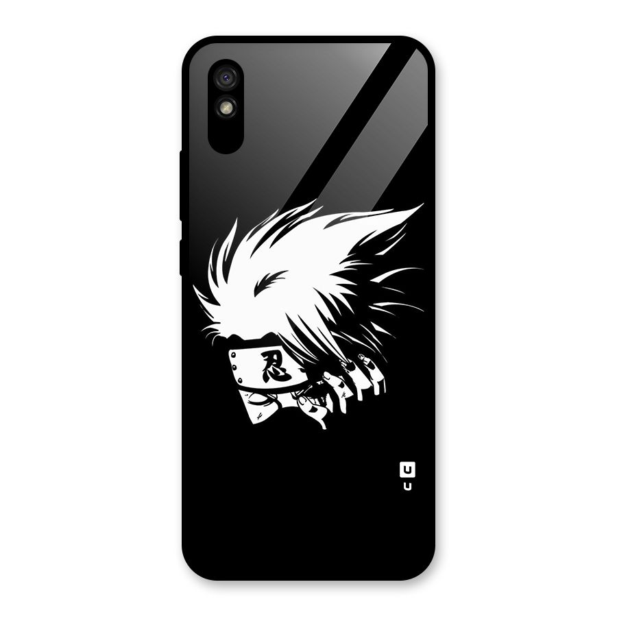 Kakashi Hatake Black Glass Back Case for Redmi 9A