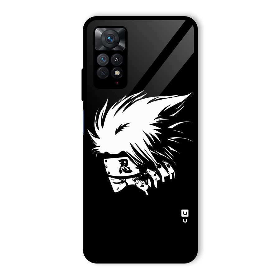 Kakashi Hatake Black Glass Back Case for Redmi Note 11 Pro