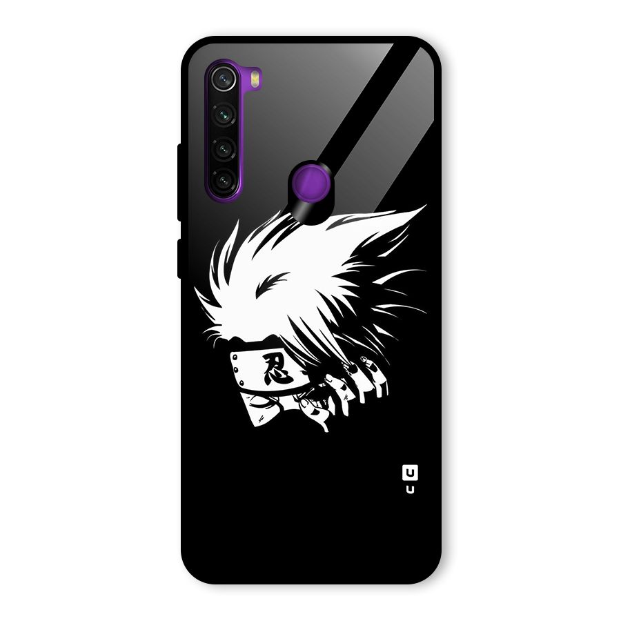 Kakashi Hatake Black Glass Back Case for Redmi Note 8