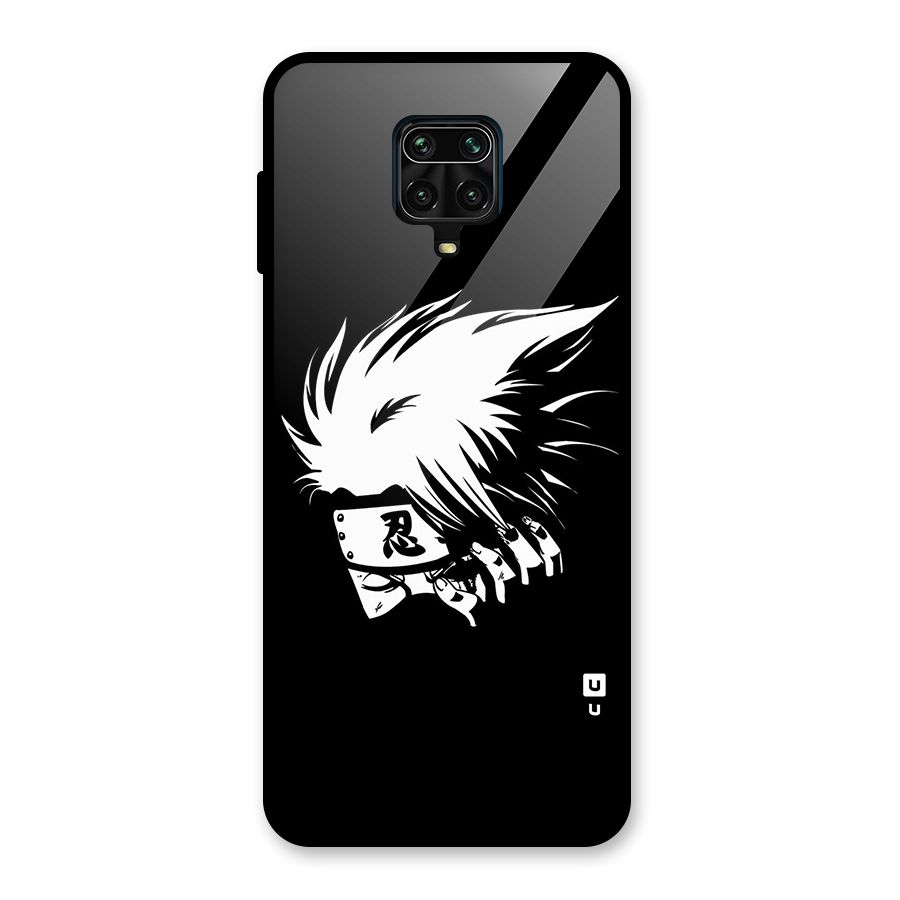 Kakashi Hatake Black Glass Back Case for Redmi Note 9 Pro