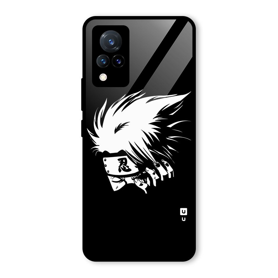 Kakashi Hatake Black Glass Back Case for Vivo V21 5G