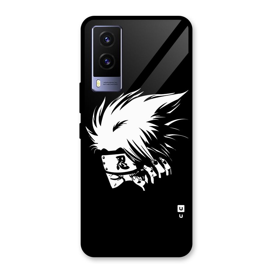 Kakashi Hatake Black Glass Back Case for Vivo V21e 5G