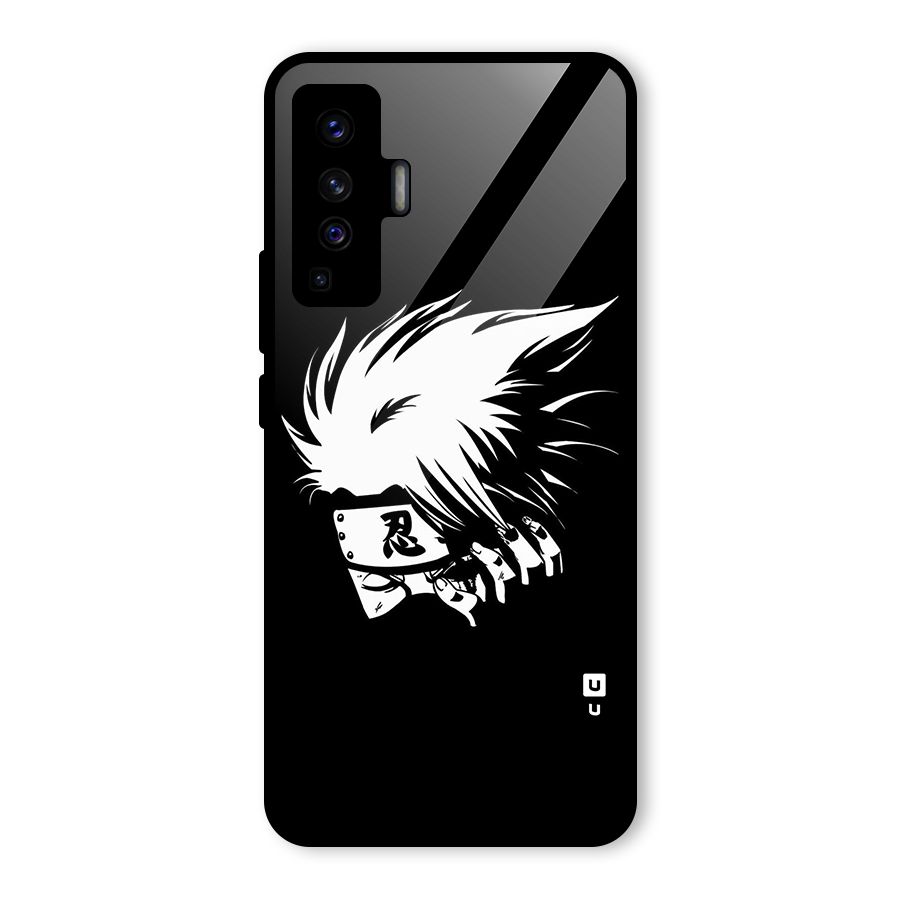 Kakashi Hatake Black Glass Back Case for Vivo X50