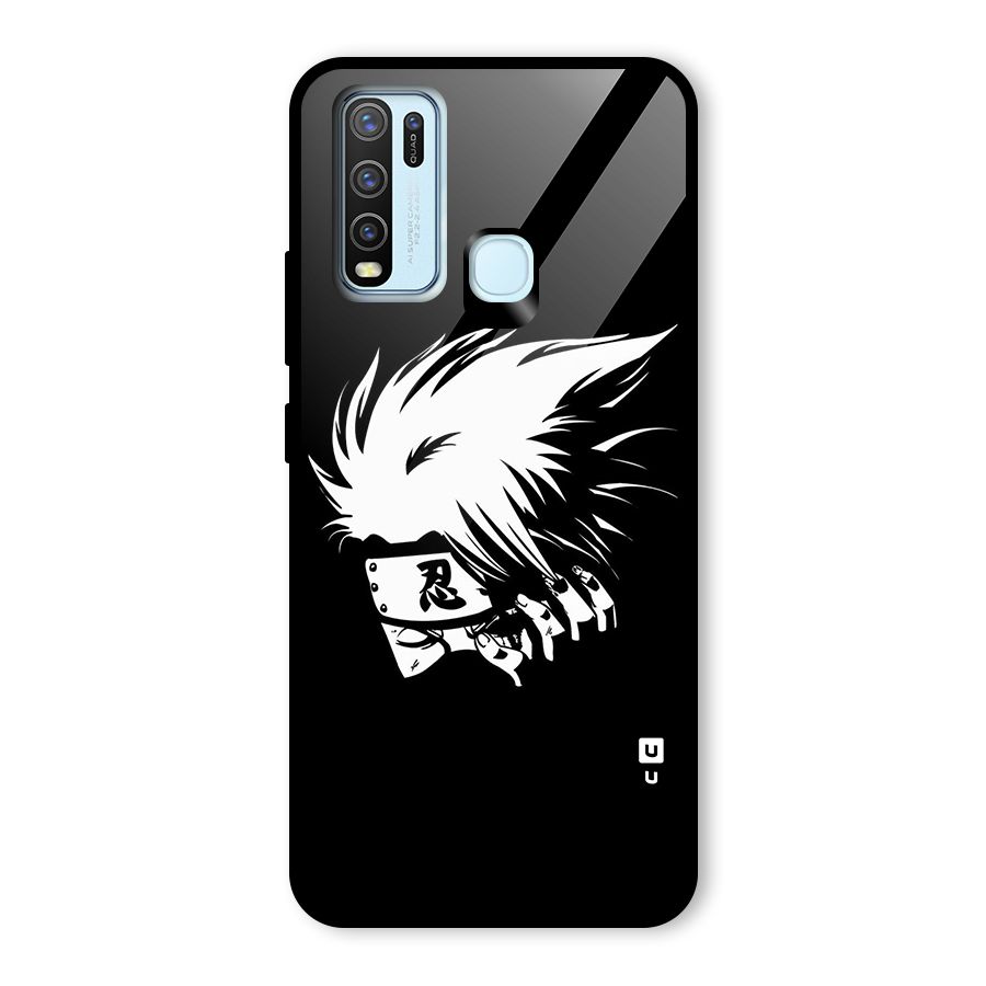 Kakashi Hatake Black Glass Back Case for Vivo Y30