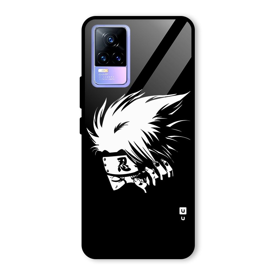 Kakashi Hatake Black Glass Back Case for Vivo Y73