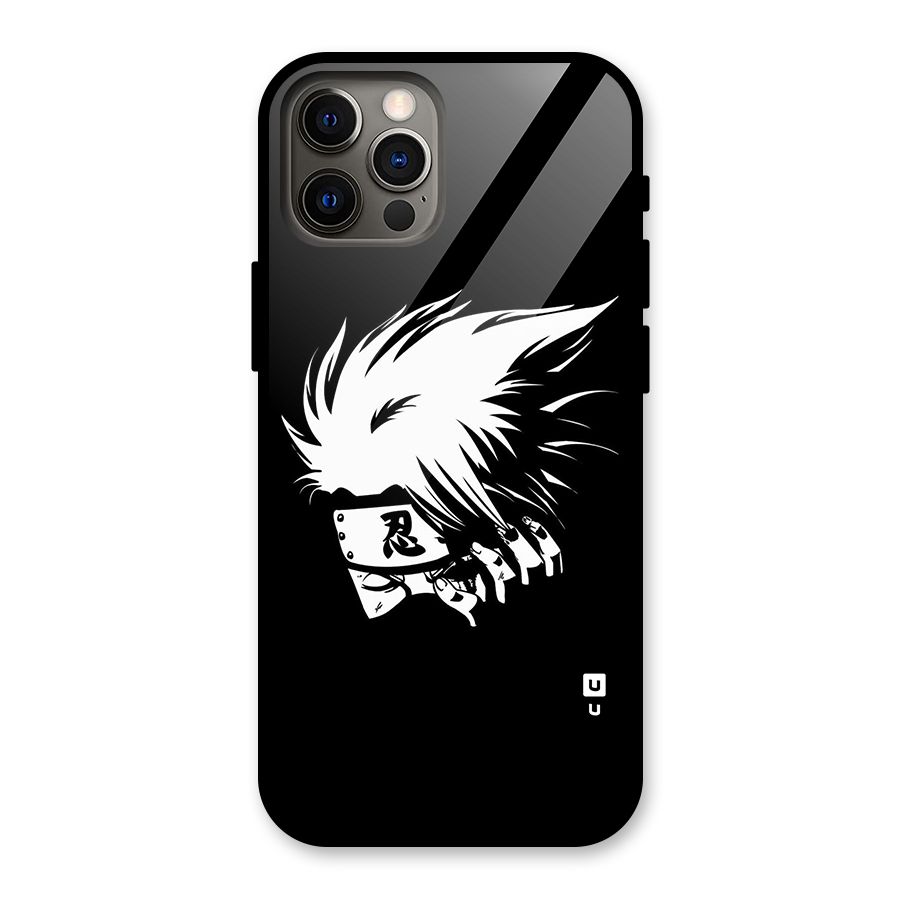 Kakashi Hatake Black Glass Back Case for iPhone 12 Pro