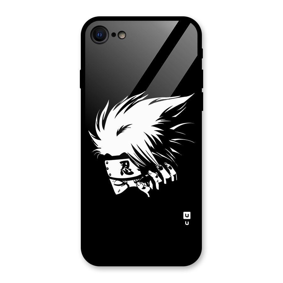 Kakashi Hatake Black Glass Back Case for iPhone 7